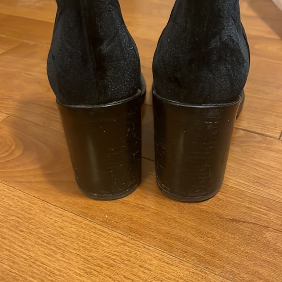 Ann Demeulemeester Velvet Ankle Boots - Picture 3 of 4